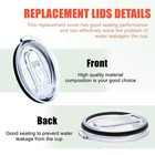 40 Oz Tumbler Lid Replacement fit For Silver Buffalo Lids Large  2pack