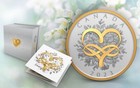 Celebrate Love 2023 Canada 1oz  9999 Pure Silver Yellow Gold Gilded  20 Coin