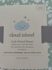 Cloud Island  Crib Fitted Sheet  Green 100  Cotton For Standard Crib Mattresses
