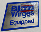  bill Wirges Equipped   kawasaki  Original Sticker Red  Blue   Mylar C1976   1 