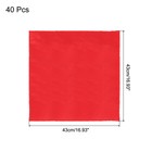 40pcs Red Satin Table Napkins Polyester Table Napkin 17  17 Inch