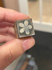 Small Flower Vintage Letterpress Printer s Block