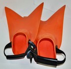 Force Fins Adult Xs Extra Small Orange Swim Dive Scuba Snorkel Surf Bodyboard