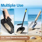 Sand Scoop For Metal Detecting  Long Handle With Shovel Metal Detector For Beach