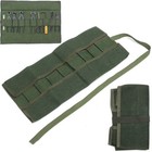 10 Pockets Canvas Spanner Wrench Tool Roll Up Storage Bag Organizer Pouches Aj 