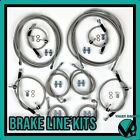Black Master To Slave Cylinder Complete Stainless Clutch Line 92-00 Honda Civic