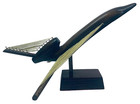 Private Jet Sculpture Business Wood   Sting Art Airplane Pilot Fbo Decor Mcm