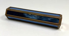Vintage Blue Stained Leaded Glass Kaleidoscope Art Collectible Handmade 7  Hex