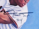 Mickey Mantle Willie Mays Duke Snider Signed New York Centerfielders Print Jsa