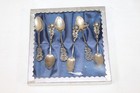 Set Of 6 Vintage Antiko Rose Teaspoons Solid 800 Silver Original Box Weighs 56g