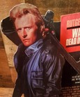 1987  wanted  Dead Or Alive  Rutger Hauer Orig  Vhs Video Store Counter Standee
