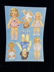 Antique Mammoth Box Of Paper Dolls   Dresses 1855 Uncut Vintage Ephemera Toy