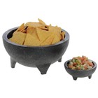 Hubert   Black Molcajete Dish 56 Oz Polypropylene 8 75  Diameter X 4  H