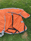 Used 75  Orange Soft Mesh  Fly Sheet With Attached Neck Cover