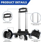 Backpack Trolley  Wheeled Folding Luggage Travel Cart Aluminum -roller Carrier F