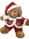 Vtg Dan Dee Collectors Choice Christmas Snowflake Teddy Bear Plush 2005 Santa