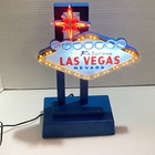Vintage 2003  welcome To Las Vegas  Sign Model-lights Up   Flashes Tabletop