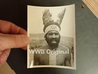 Wwii Old Photo Indigenous New Guinea Papuan People Tribe Aboriginal Snapshot K