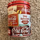 1994 Vintage Coca Cola Collectible 6  Tin Storage Can