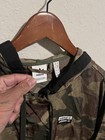 Adidas Jacket Women Small Camouflage Hemp Cropped Windbreaker Hooded Oversized