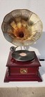 Collectible Antique Gramophone Fully Working Wind-up Phonograph Record Player