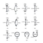 84 Pcs Body Septum Piercing Kit 14g 16g Tools For Nose Tongue Lip Ear Eyebrow   
