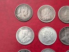 Lot X14 Old Canada Silver 5 Cent Coins - Victoria  Edward   George V - Lot B