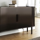 55in Fluted Sideboard Buffet Cabinet Sliding Door Storage Us