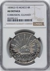 Mexico 1838 Ad  Silver 8 Reales 8r Coin First Republic  Santa Anna Peso  Ngc Au