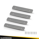 Composite Deck Decking Boards End Cap Cover Set 4pcs W screw Holes 5 5  Gray