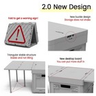 Folding Storage Camping Box With Table  3 In 1 Lightweight Camp Storage Box