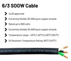 Windynation 6 3 Soow So 6 Gauge 3 Conductor Portable Power Cord 600v Cable Wire