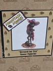 Big Sky Carvers Mountain Mooses Phyllis Driscoll Dressed For Tea Figurine New 