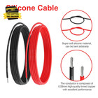 16 Awg Gauge Silicone Wire Electrical Cable   10ft Red  10ft Black    Soft   Flexibl