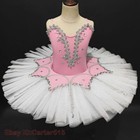 Purple Ballet Dance Costumes Dress Professional Tutu Competition Dancewear Dress