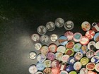 Lot Of 200 New Round Christmas Pin-back Metal Button Christmas  Random Selection