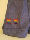 Vintage 1980s Toddler Shorts Kids Donmoor 3t Rainbow Accents Unisex Pride