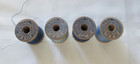 4 Antique Dexter Twist Wood Sewing Spools  the Kind Grandma Used  Impressed Ends