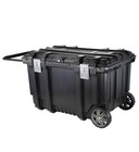 Husky 37 In  Rolling Tool Box Utility Cart Black W  Lock   Tool Tray