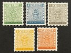 Travelstamps  Sweden Overprintvstamps Scott  479-483 Mint Mnh Og