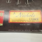 Vtg Fishing Poster Topwater Graphics Austin Texas Nichols Lure 90s