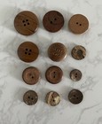 Lot Of Vintage Wooden Buttons