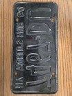 1964 New York Worlds Fair License Plate Vintage