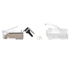 50 Pack Cat8 Rj45 Network Ethernet Shielded Plug Cable Connector End Clear Boot