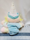 Vtg Eden Baby Clown Pull String Musical Plush Stuffed Animal Doll Pastel Works 