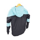 Columbia Kids Omni Tech Hooded Jacket Teal Black Color Block Waterproof