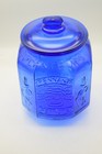 Vintage Jar Planters Pennant Mr  Peanut Colbat Blue Glass Large Store Display
