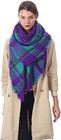 Plaid Blanket Scarf Women Oversized Tartan Shawl Warm Soft Wrap Winter Gift