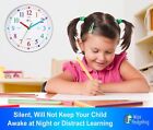 Learning Clock For Kids  Silent Non Ticking  Telling Time Teaching Clock  Kid   