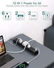 Surge Protector Power Strip - Extension Cord With 6 Ac Outlets 4 Usb  2 Usb-c Po
